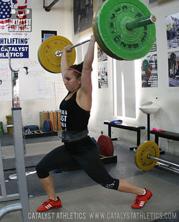 Alyssa jerk - Olympic Weightlifting, strength, conditioning, fitness, nutrition - Catalyst Athletics