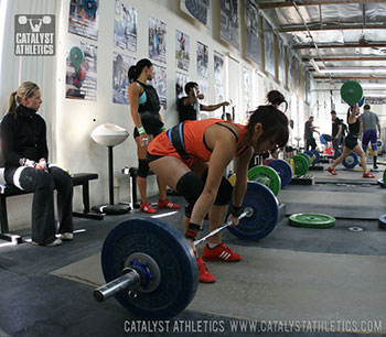 Jes Clean Set Up - Olympic Weightlifting, strength, conditioning, fitness, nutrition - Catalyst Athletics