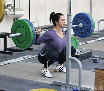 Aimee Back Squat - Olympic Weightlifting, strength, conditioning, fitness, nutrition - Catalyst Athletics