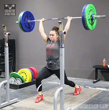 Alyssa Jerk - Olympic Weightlifting, strength, conditioning, fitness, nutrition - Catalyst Athletics