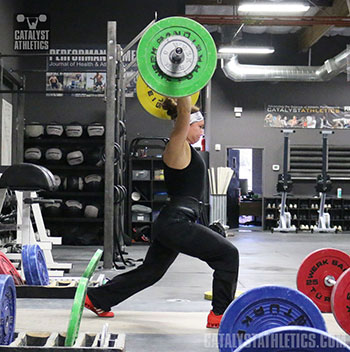 Alyssa Jerk - Olympic Weightlifting, strength, conditioning, fitness, nutrition - Catalyst Athletics