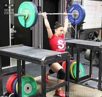Alyssa Jerk - Olympic Weightlifting, strength, conditioning, fitness, nutrition - Catalyst Athletics