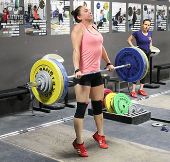 Alyssa Clean Pull - Olympic Weightlifting, strength, conditioning, fitness, nutrition - Catalyst Athletics