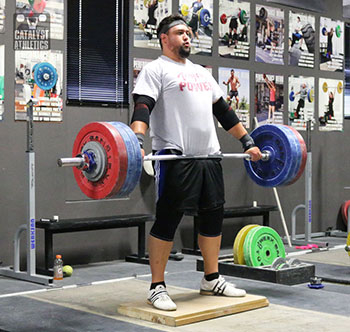 Brian Snatch Deadlift on Riser - Olympic Weightlifting, strength, conditioning, fitness, nutrition - Catalyst Athletics