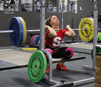 Danielle Front Squat - Olympic Weightlifting, strength, conditioning, fitness, nutrition - Catalyst Athletics