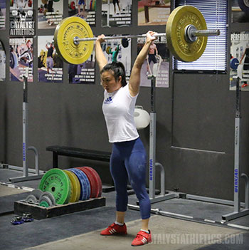 Mary Push Press - Olympic Weightlifting, strength, conditioning, fitness, nutrition - Catalyst Athletics