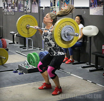 Danielle Power Clean - Olympic Weightlifting, strength, conditioning, fitness, nutrition - Catalyst Athletics