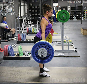 Alyssa Halting Clean Deadlift - Olympic Weightlifting, strength, conditioning, fitness, nutrition - Catalyst Athletics