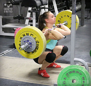 Alyssa Front Squat - Olympic Weightlifting, strength, conditioning, fitness, nutrition - Catalyst Athletics
