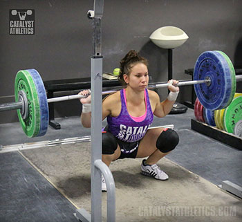 Alyssa Back Squat - Olympic Weightlifting, strength, conditioning, fitness, nutrition - Catalyst Athletics