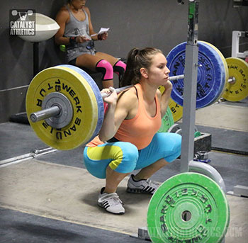 Alyssa Back Squat - Olympic Weightlifting, strength, conditioning, fitness, nutrition - Catalyst Athletics