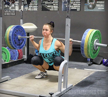 Aimee Back Squat - Olympic Weightlifting, strength, conditioning, fitness, nutrition - Catalyst Athletics