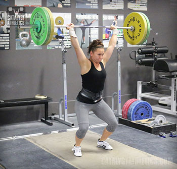 Alyssa Push Jerk - Olympic Weightlifting, strength, conditioning, fitness, nutrition - Catalyst Athletics