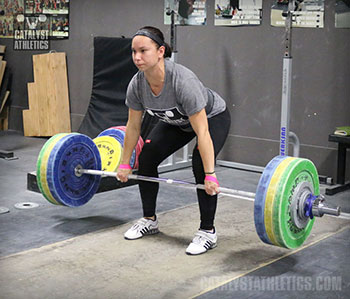 Alyssa Clean Deadlift - Olympic Weightlifting, strength, conditioning, fitness, nutrition - Catalyst Athletics