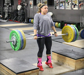 Danielle Block Clean Pull - Olympic Weightlifting, strength, conditioning, fitness, nutrition - Catalyst Athletics