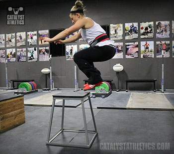 Danielle Box Jump - Olympic Weightlifting, strength, conditioning, fitness, nutrition - Catalyst Athletics