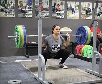 Alyssa Back Squat - Olympic Weightlifting, strength, conditioning, fitness, nutrition - Catalyst Athletics