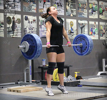 Alyssa Clean Pull - Olympic Weightlifting, strength, conditioning, fitness, nutrition - Catalyst Athletics