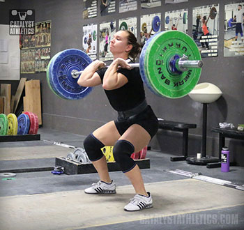 Alyssa Power Clean - Olympic Weightlifting, strength, conditioning, fitness, nutrition - Catalyst Athletics