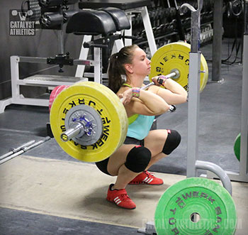 Alyssa Front Squat - Olympic Weightlifting, strength, conditioning, fitness, nutrition - Catalyst Athletics