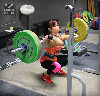 Jes Front Squat - Olympic Weightlifting, strength, conditioning, fitness, nutrition - Catalyst Athletics