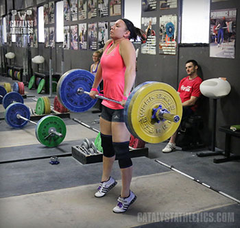 Alyssa Clean Pull - Olympic Weightlifting, strength, conditioning, fitness, nutrition - Catalyst Athletics