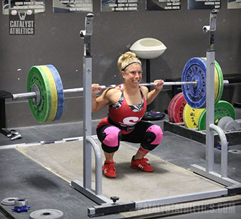 Danielle Back Squat - Olympic Weightlifting, strength, conditioning, fitness, nutrition - Catalyst Athletics