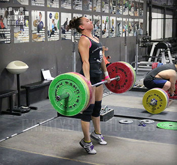 Alyssa Clean Pull - Olympic Weightlifting, strength, conditioning, fitness, nutrition - Catalyst Athletics