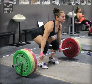 Alyssa Clean Pull - Olympic Weightlifting, strength, conditioning, fitness, nutrition - Catalyst Athletics