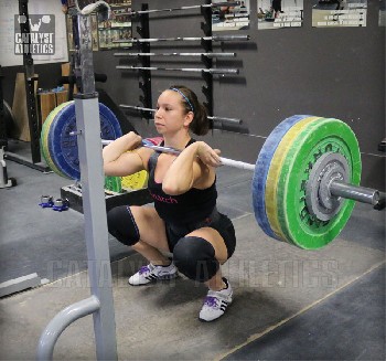 Alyssa Front Squat - Olympic Weightlifting, strength, conditioning, fitness, nutrition - Catalyst Athletics