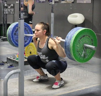 Alyssa Back Squat - Olympic Weightlifting, strength, conditioning, fitness, nutrition - Catalyst Athletics