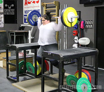 Tamara jerk behind the neck - Olympic Weightlifting, strength, conditioning, fitness, nutrition - Catalyst Athletics