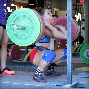Jess front squat - Olympic Weightlifting, strength, conditioning, fitness, nutrition - Catalyst Athletics