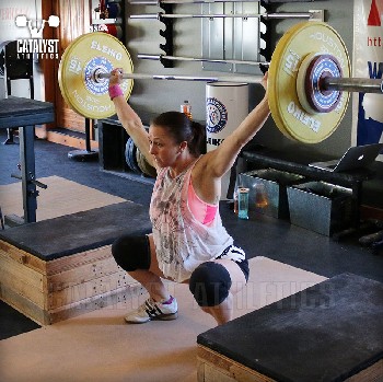 Aimee block snatch - Olympic Weightlifting, strength, conditioning, fitness, nutrition - Catalyst Athletics