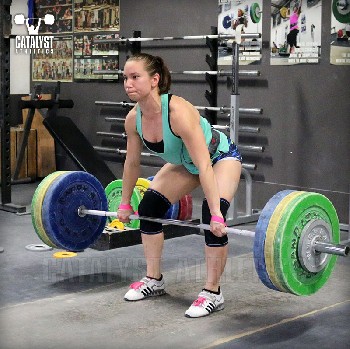 Alyssa clean pull - Olympic Weightlifting, strength, conditioning, fitness, nutrition - Catalyst Athletics