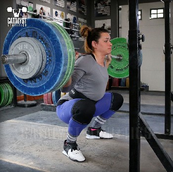 Jess back squat - Olympic Weightlifting, strength, conditioning, fitness, nutrition - Catalyst Athletics