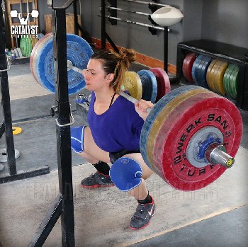 Jess back squat - Olympic Weightlifting, strength, conditioning, fitness, nutrition - Catalyst Athletics