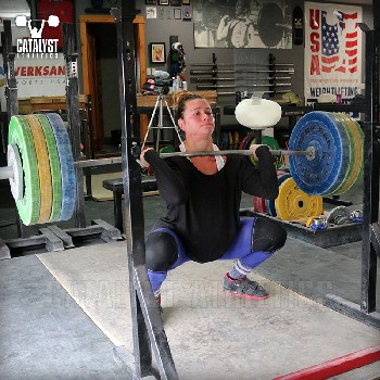 Jessica front squat - Olympic Weightlifting, strength, conditioning, fitness, nutrition - Catalyst Athletics