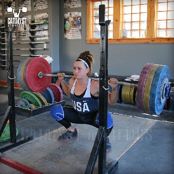 Jess back squat - Olympic Weightlifting, strength, conditioning, fitness, nutrition - Catalyst Athletics