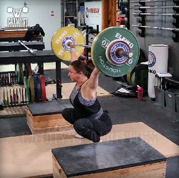 Aimee block snatch - Olympic Weightlifting, strength, conditioning, fitness, nutrition - Catalyst Athletics