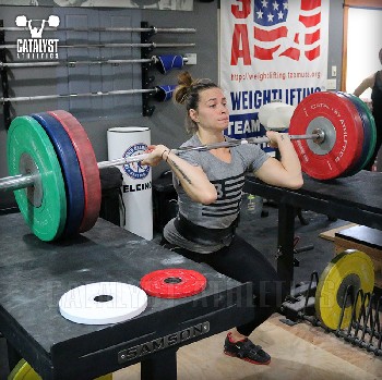 Jess jerk rack support - Olympic Weightlifting, strength, conditioning, fitness, nutrition - Catalyst Athletics