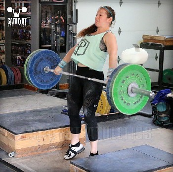 Lindsay block snatch - Olympic Weightlifting, strength, conditioning, fitness, nutrition - Catalyst Athletics