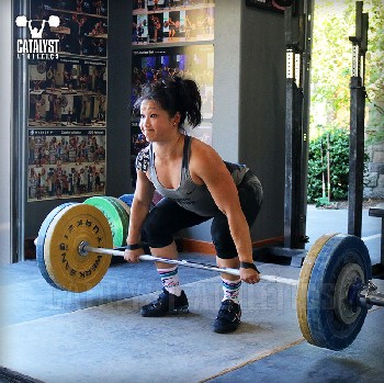 Lily clean pull - Olympic Weightlifting, strength, conditioning, fitness, nutrition - Catalyst Athletics