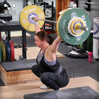 Aimee block snatch - Olympic Weightlifting, strength, conditioning, fitness, nutrition - Catalyst Athletics