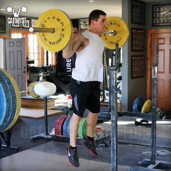 John back squat jump - Olympic Weightlifting, strength, conditioning, fitness, nutrition - Catalyst Athletics