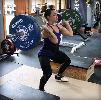 Jessica block power clean - Olympic Weightlifting, strength, conditioning, fitness, nutrition - Catalyst Athletics