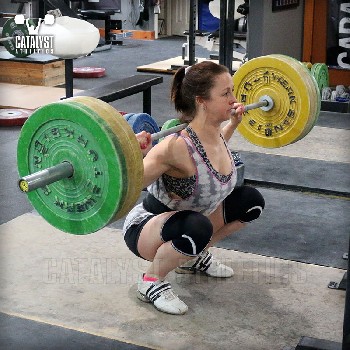 Aimee back squat - Olympic Weightlifting, strength, conditioning, fitness, nutrition - Catalyst Athletics