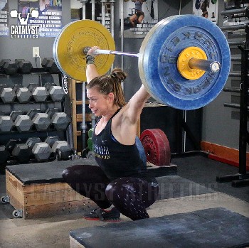 Jessica block snatch - Olympic Weightlifting, strength, conditioning, fitness, nutrition - Catalyst Athletics