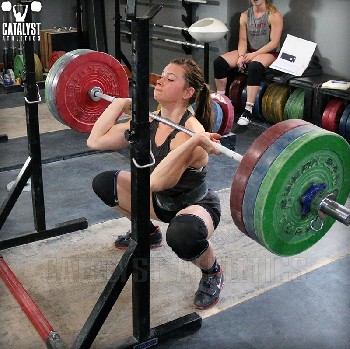 Jessica front squat - Olympic Weightlifting, strength, conditioning, fitness, nutrition - Catalyst Athletics