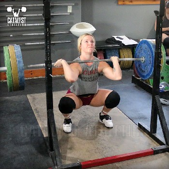 Carly front squat - Olympic Weightlifting, strength, conditioning, fitness, nutrition - Catalyst Athletics